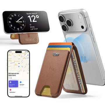 Geo Magnetic Wallet Stand -  Brown ESR ESR
