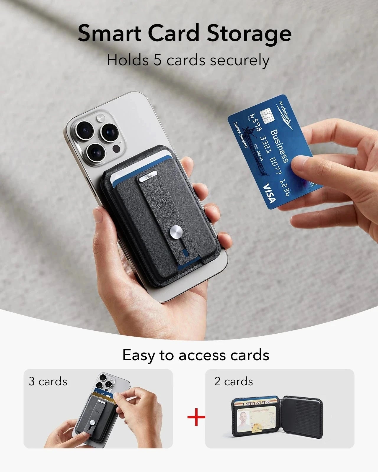 Geo Magnetic Wallet Stand (Grip) - Thumbnail 3