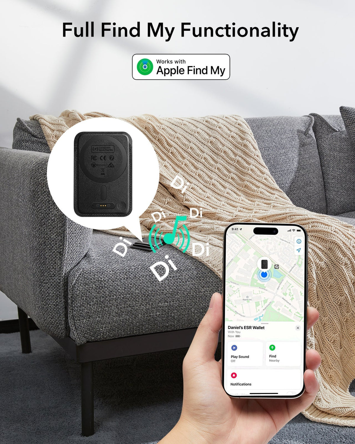 Geo Black Magnetic Wallet: Extra Storage for Your Phone and Essentials ...