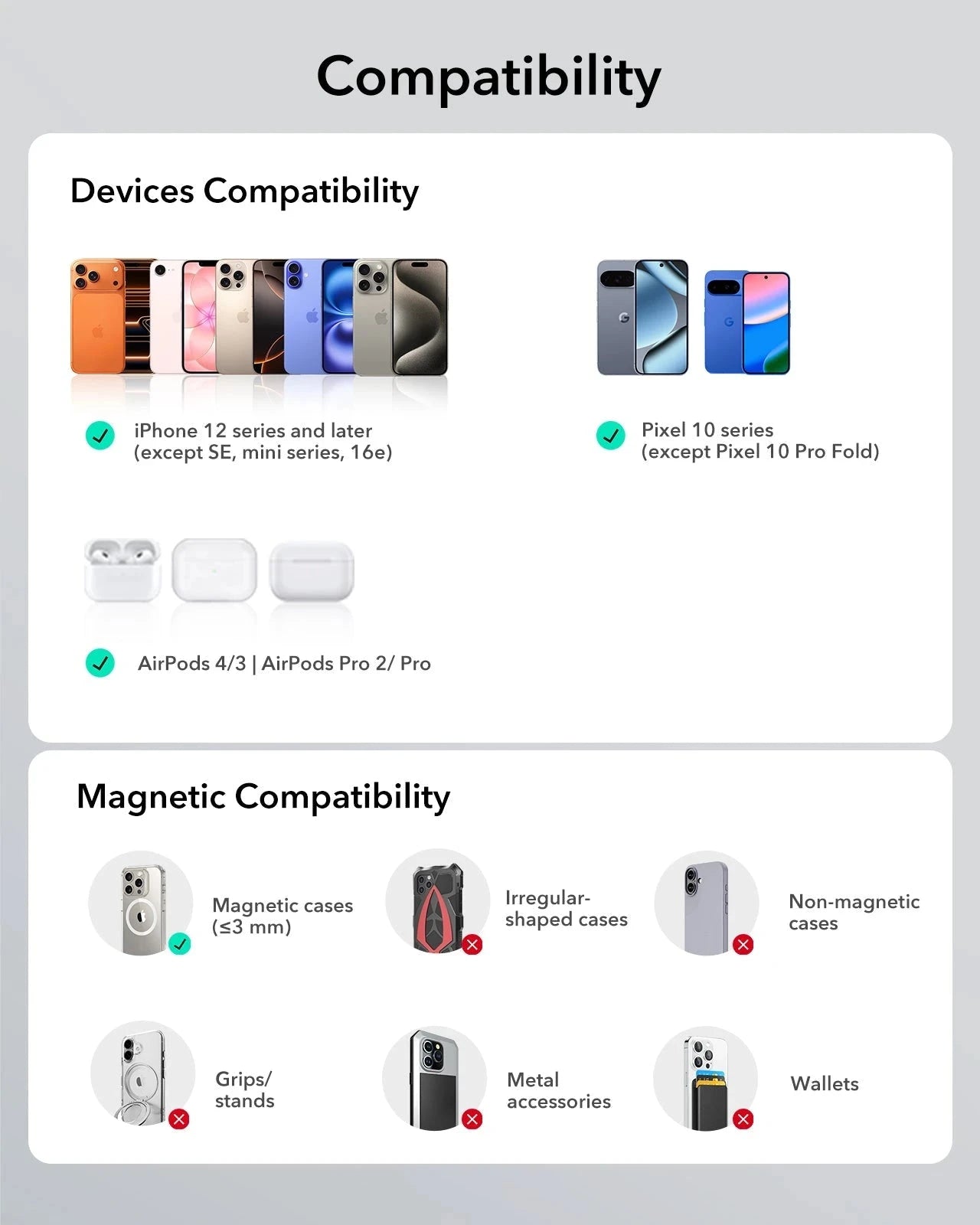 15W MagSlim Power Bank (5K) - Black