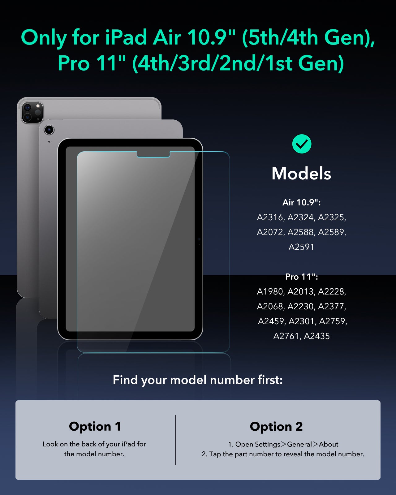 ESR iPad screen protector with 110 lb impact resistance
