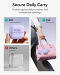Hybrid drop-proof AirPods 4 case with dual-layer protective materials