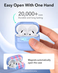 Hybrid drop-proof AirPods 4 case with dual-layer protective materials