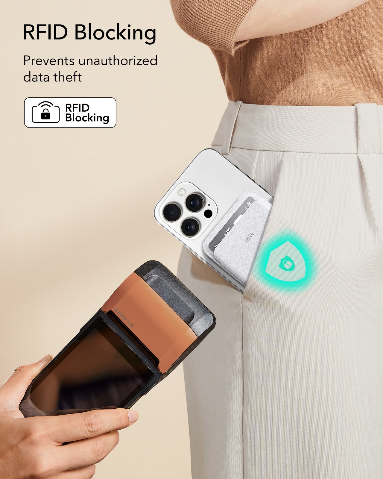 Magnetic Wallet Boost (HaloLock) - White ESR ESR