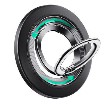 Support magnétique pour téléphone 360° - Noir