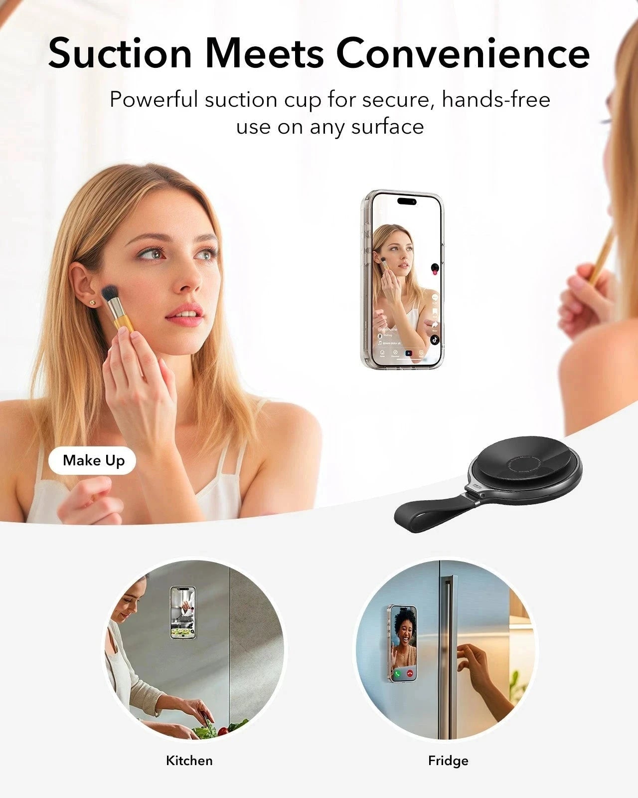 ESR HaloLock Suction Phone Mount (Ring Stand) - Black ESR ESR