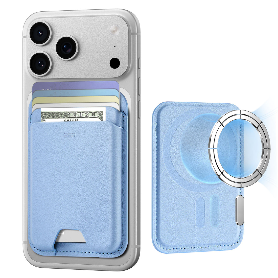 Magnetic Wallet Boost (HaloLock) - Blue