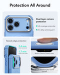 ESR Misty Blue iPhone 18 Pro Tough Phone Case Magsafe with Stand Protection All Around