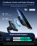 OmniLock Magnetic Car Charger (25W, CryoBoost, Air Vent) - Black ESR ESR