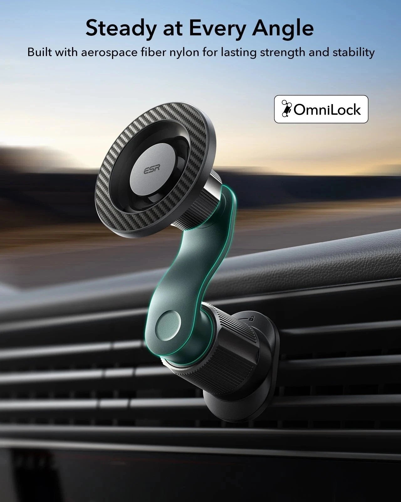 OmniLock Magnetic Car Mount ( 360 Air Vent) - Black ESR ESR