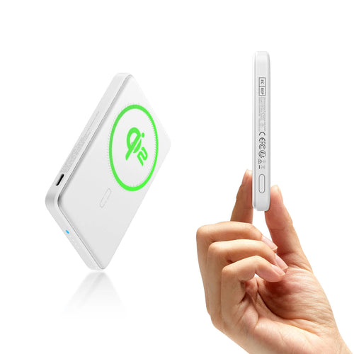 15W MagSlim Power Bank (5K) - White