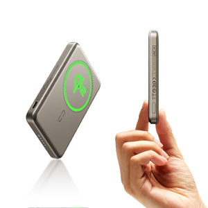 15W MagSlim Power Bank (5K) - Titanium