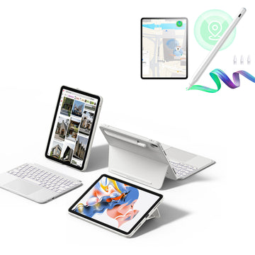 iPad 10e génération Coque clavier Shift (détachable) avec pack Stylet Geo- Disposition US - Blanc