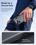ESR Space Gray iPhone 18 Pro Tough Phone Case Magsafe with Stand Stay Secure in Every Hold