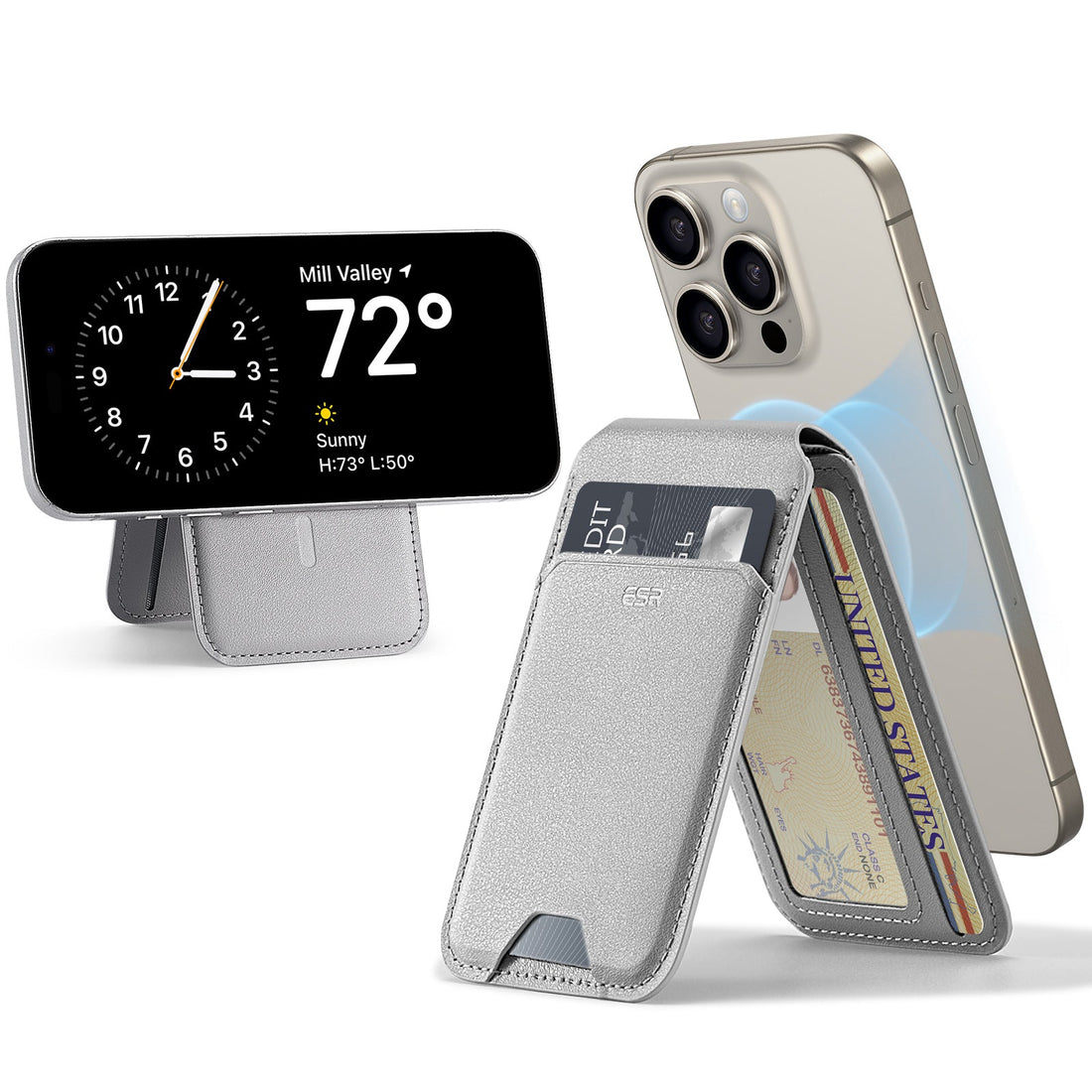 Special Offer-Vegan Leather Wallet Stand (HaloLock) ESR ESR