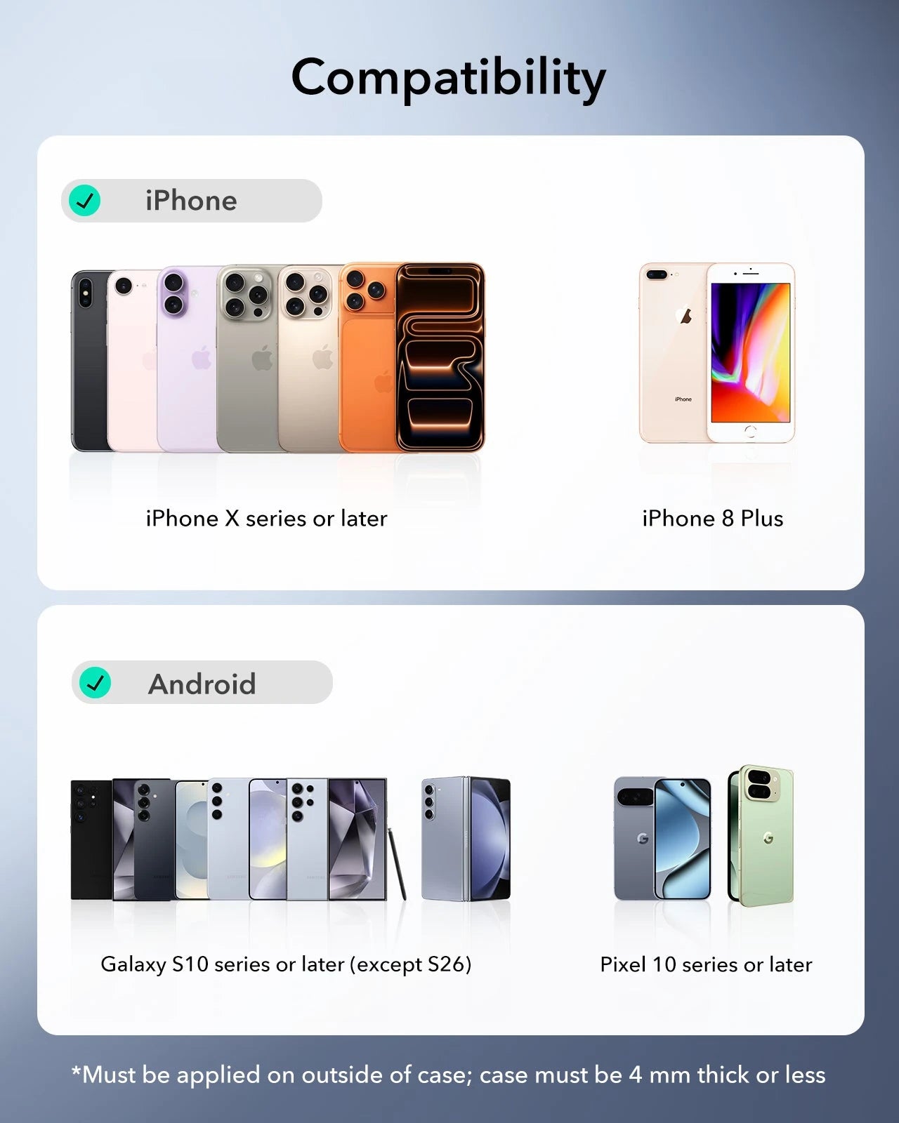 Universal Ring 360 (HaloLock) - Black-2 Pack