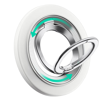 Magnetic Phone Grip Stand 360 - White