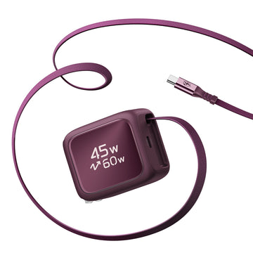 Xtend 45W Retractable Charger - US Plug - Burgundy ESR ESR