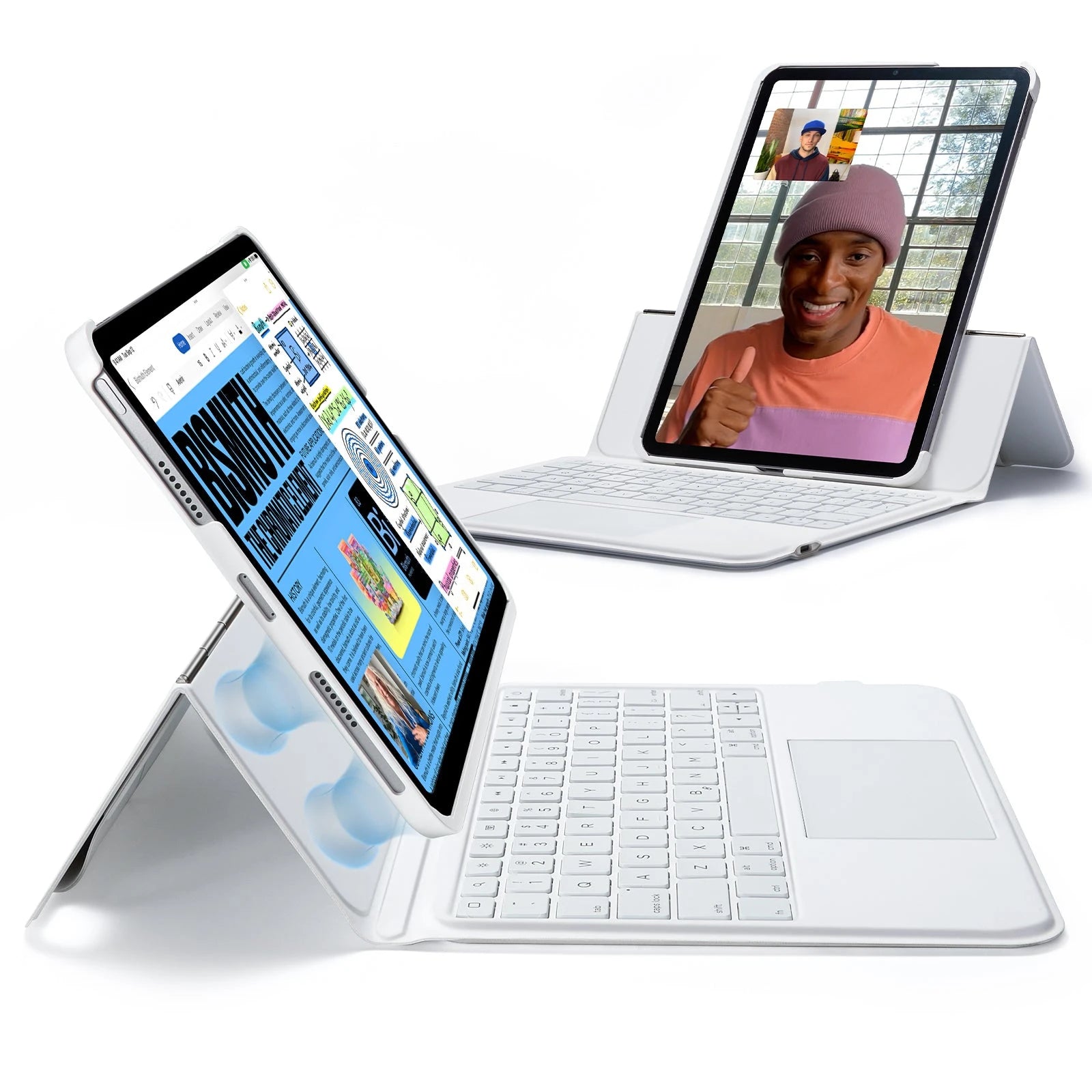 iPad Air 11” (2025/2024) Ascend Keyboard Case - US Layout-White ESR ESR