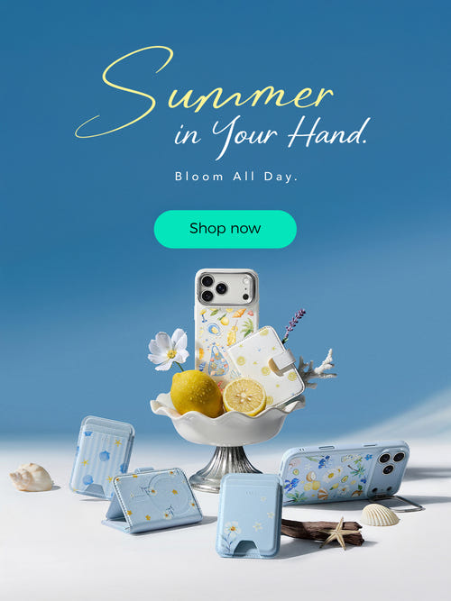 iPhone summer collection printed magsafe cases and MagSafe wallets