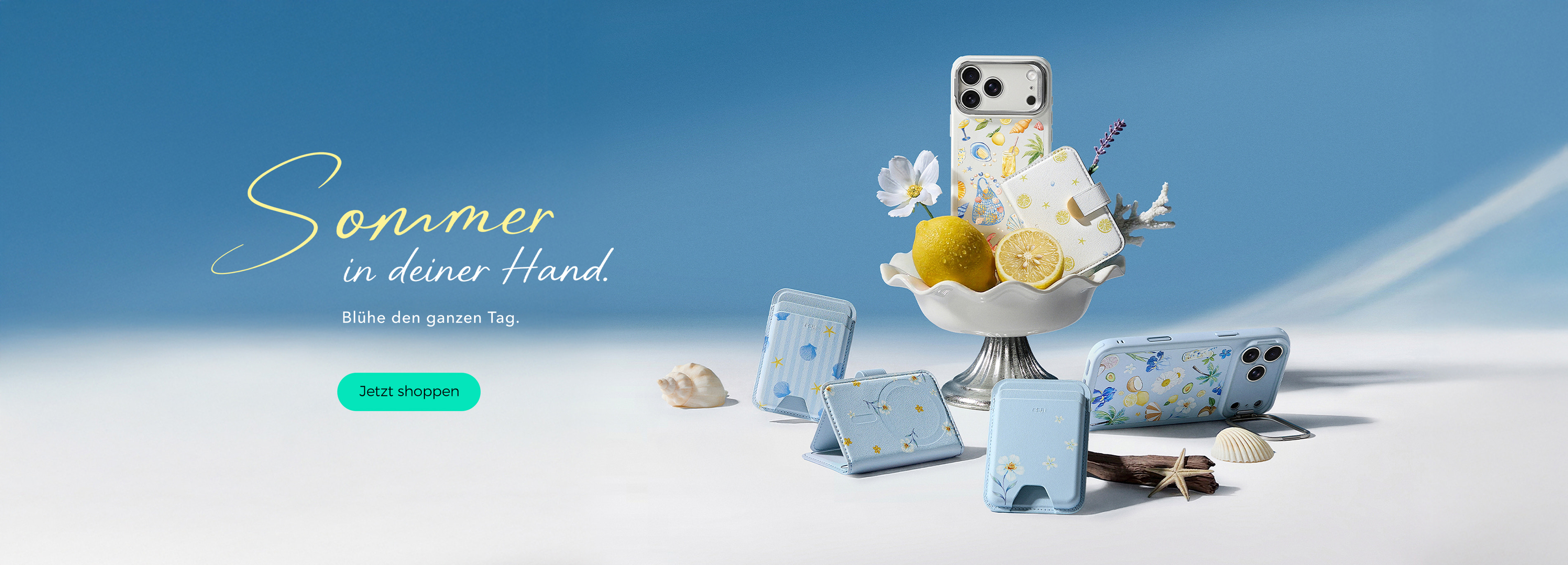 iPhone summer collection printed magsafe cases and MagSafe wallets