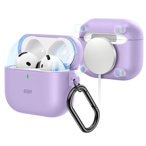 AirPods 4 Cloud weiche Hülle (HaloLock) - Purple