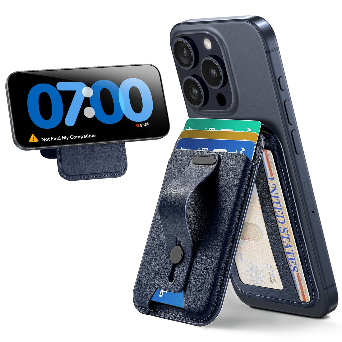 Grip Wallet Stand (HaloLock) - Dark Blue ESR ESR