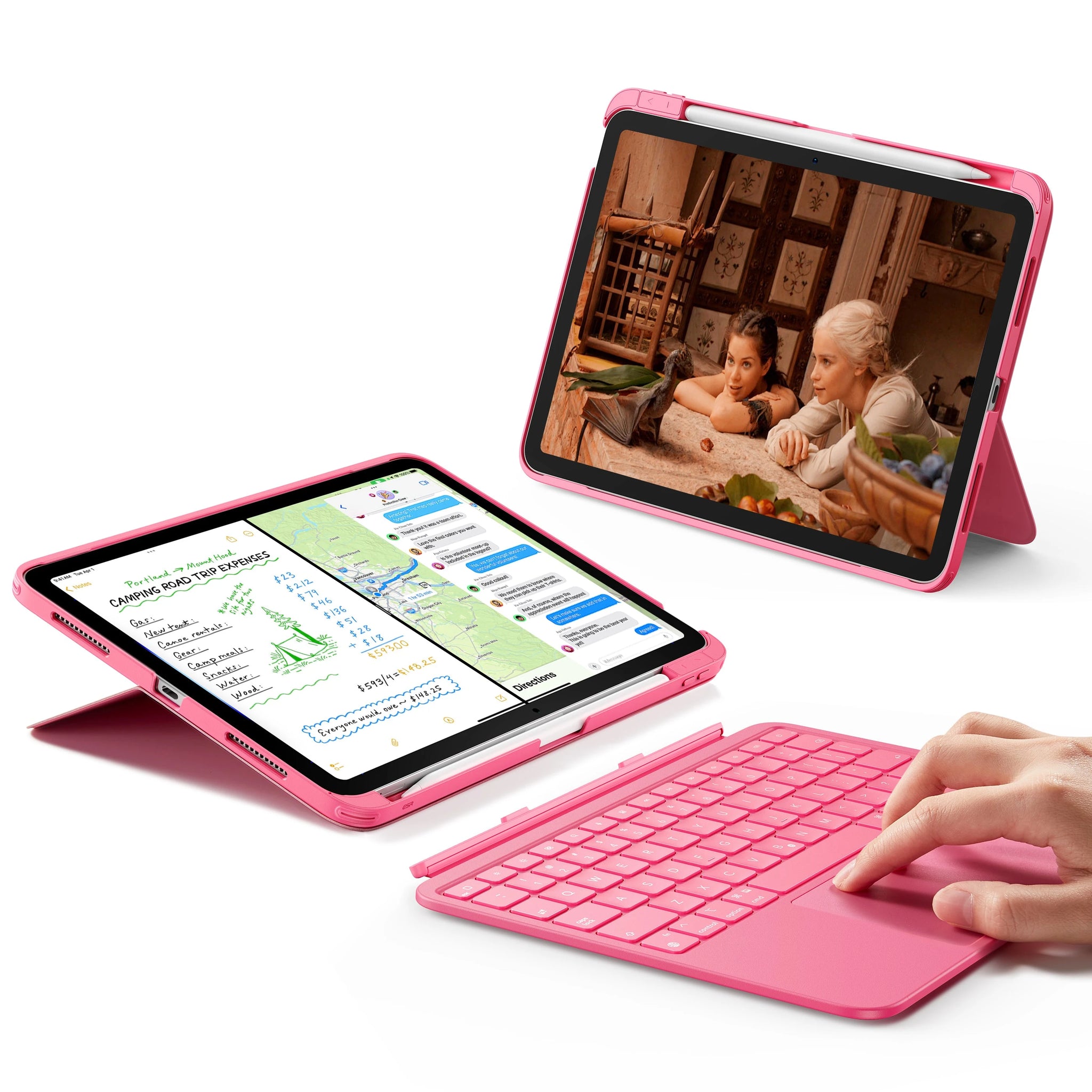 iPad 10th Gen Flex Keyboard Case (Detachable)  - US Layout-Pink ESR ESR