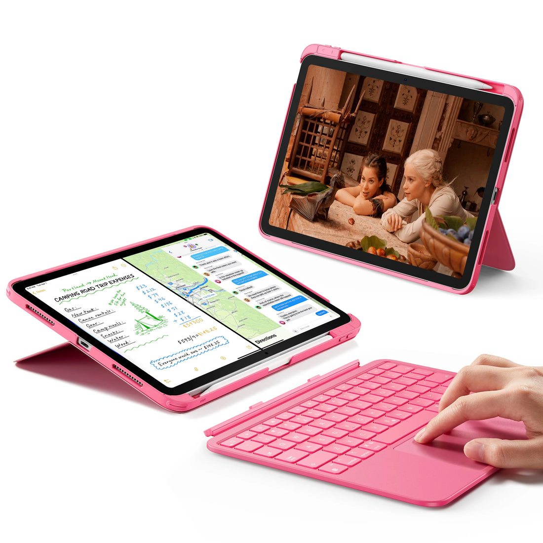 iPad 10th Gen Flex Keyboard Case (Detachable)  - US Layout-Pink ESR ESR