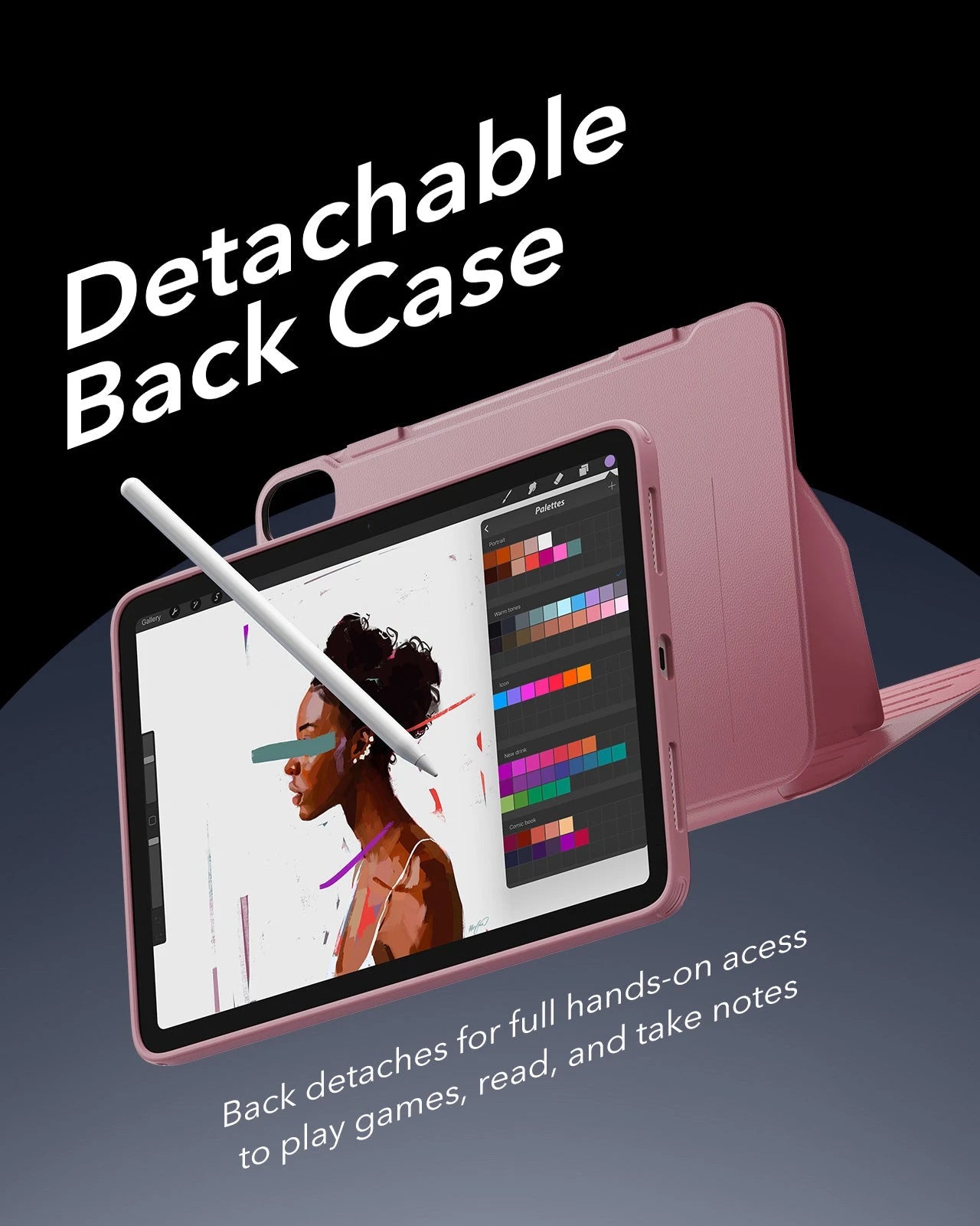 Pink Magnetic Adjustable Cover Case for iPad 10th Gen | ESR Shift