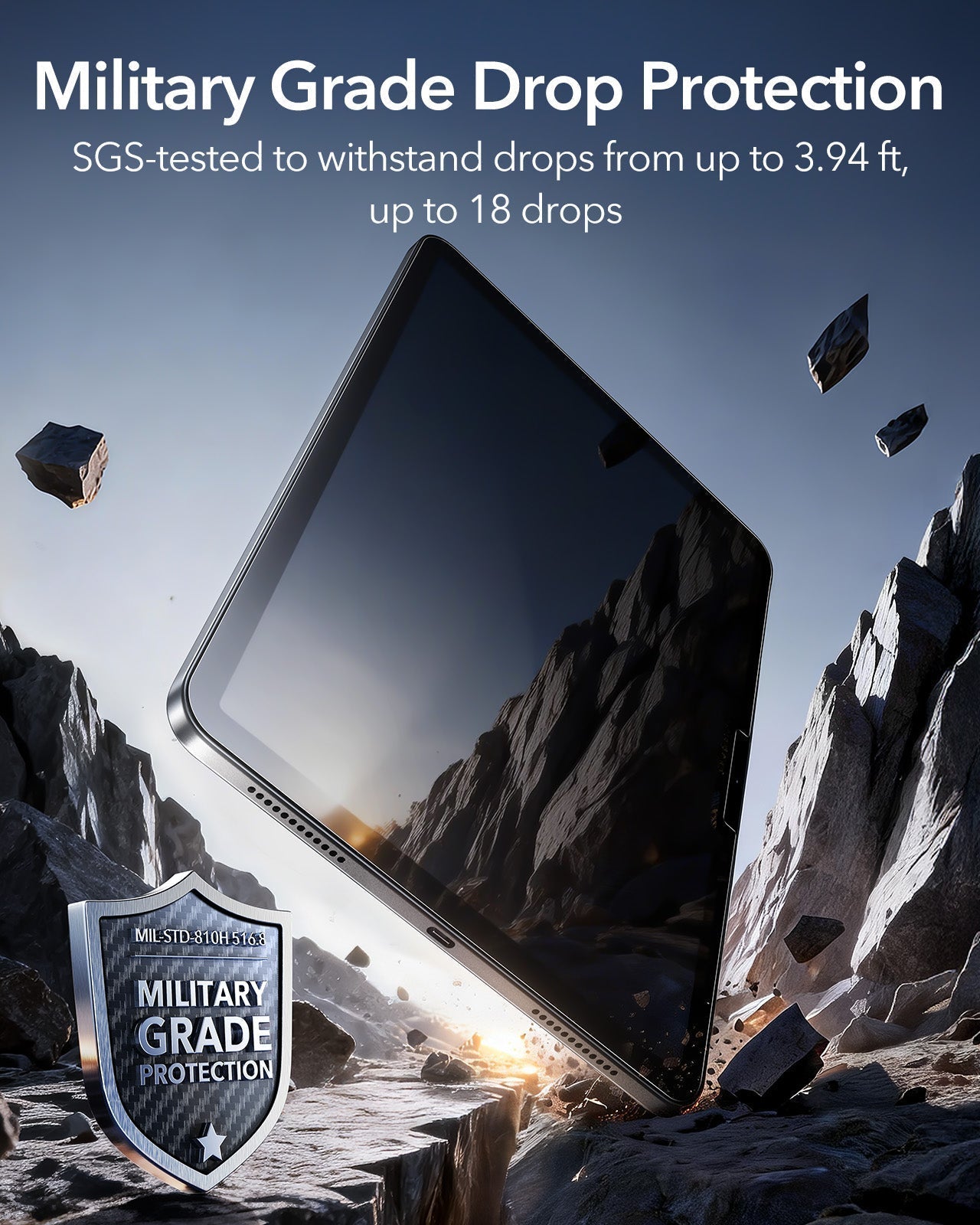 iPad 11" (A16) 2025 Bundle Shift Magnetic Case & Armorite® Paper-Feel Protection - Titanium ESR ESR