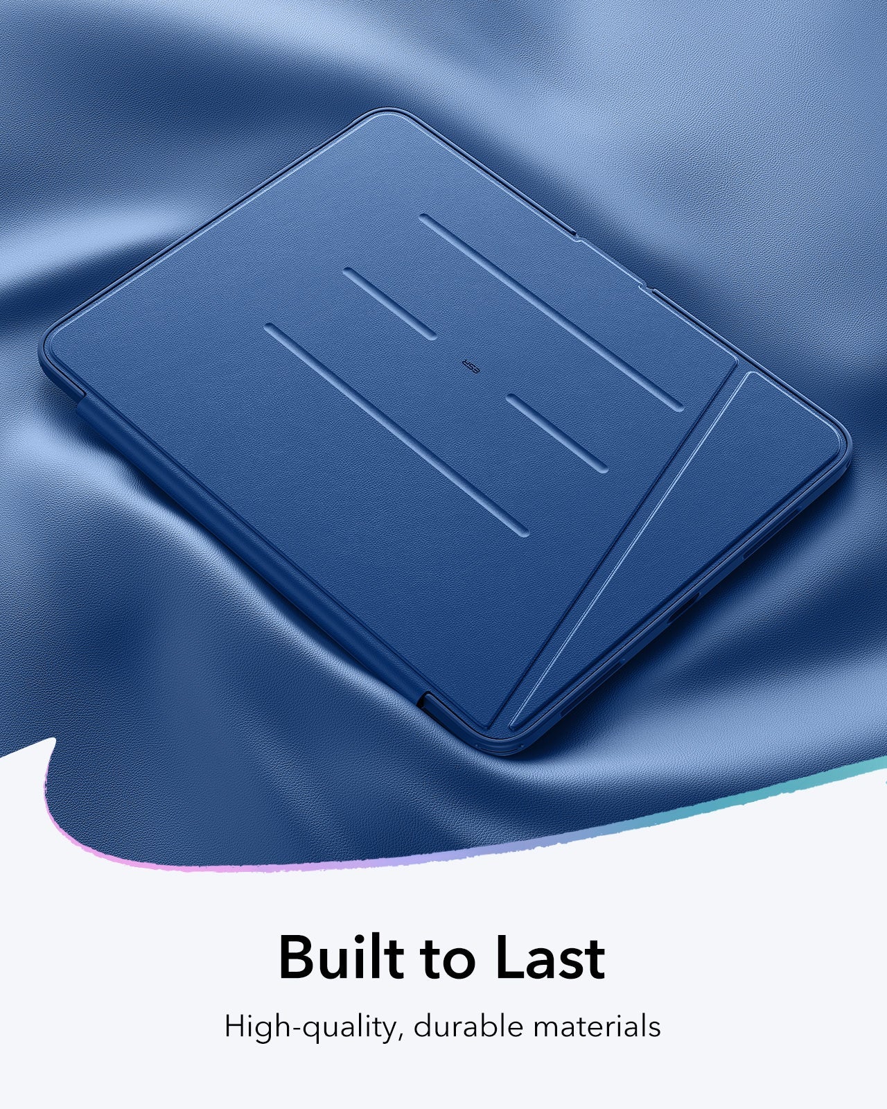 Navy Blue Flip iPad A16 Folio Case & Armorite 7X Screen Protection
