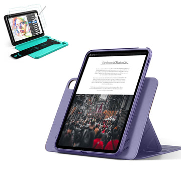 iPad 11" (A16) 2025 Bundle Shift Magnetic Case & Armorite® Paper-Feel Protection - Purple