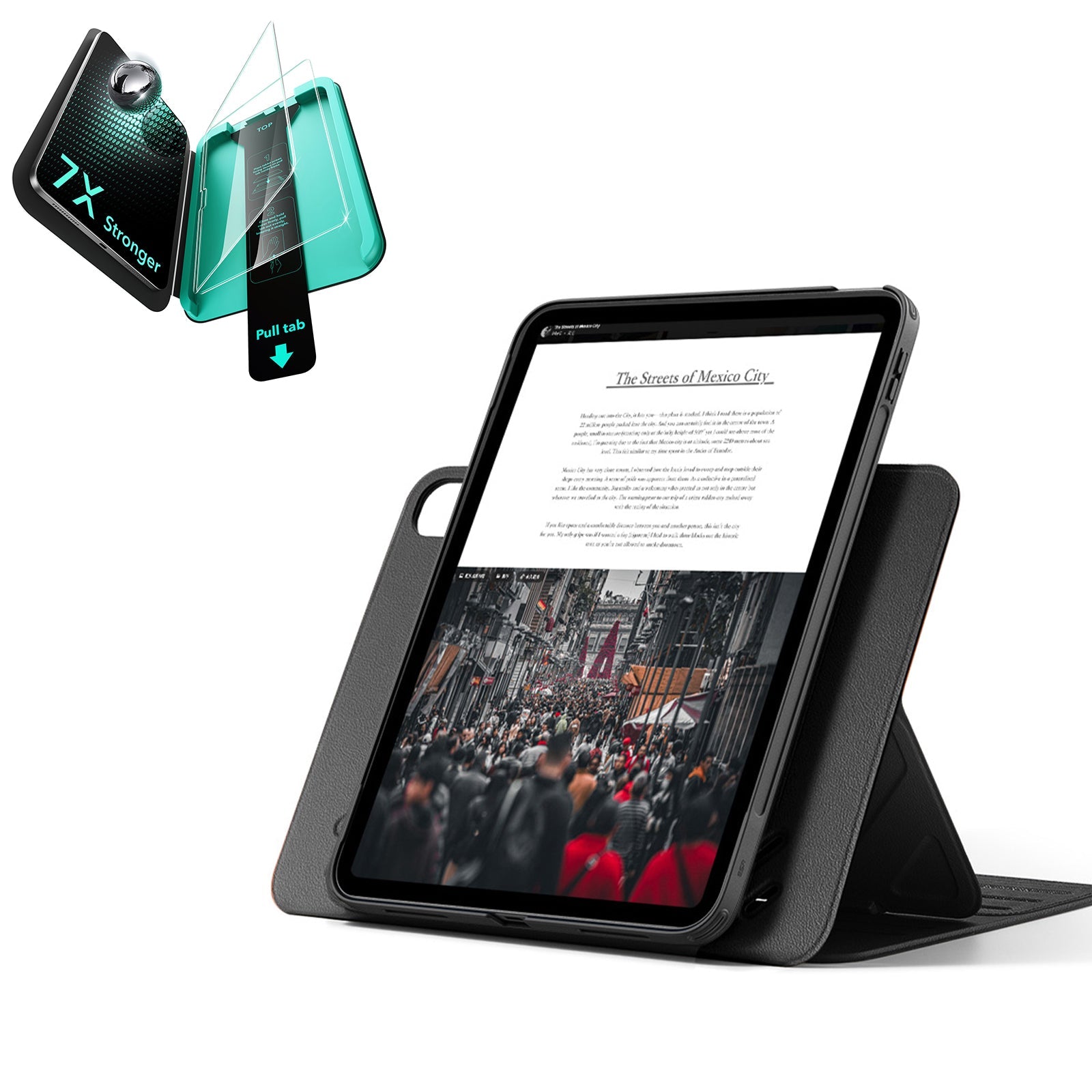 iPad 11" (A16) 2025 Bundle Shift Magnetic Case & Armorite® Protection - Black ESR ESR