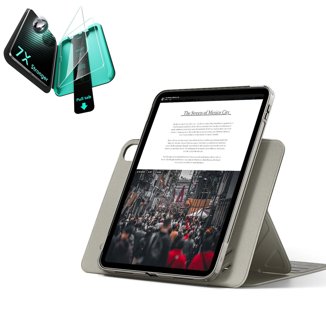 iPad 11" (A16) 2025 Bundle Shift Magnetic Case & Armorite® Protection - Titanium ESR ESR