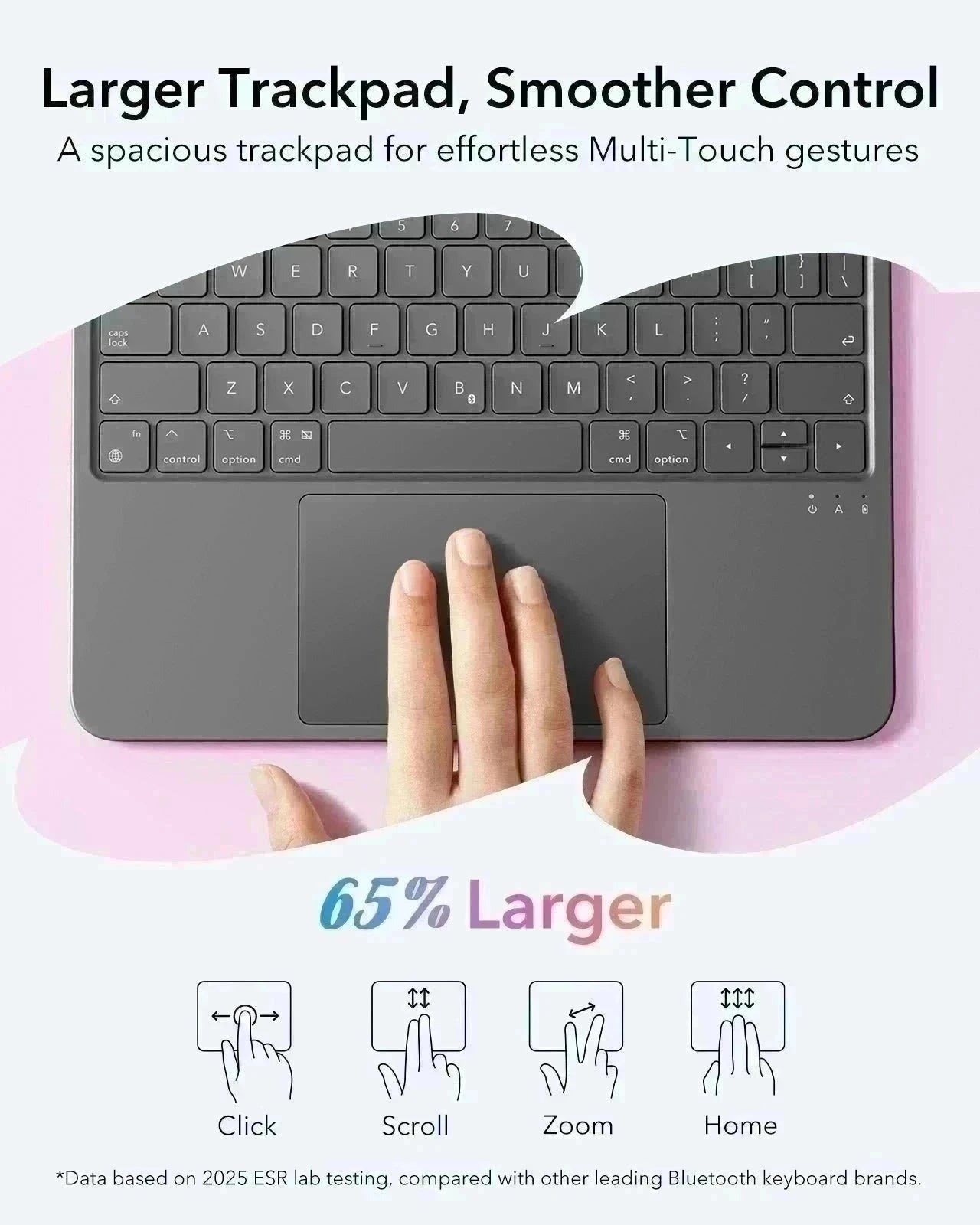 iPad　ESR Flex Series キーボード ESR、iPadをノートPCへ拡張する、マグネット着脱式キーボードケース