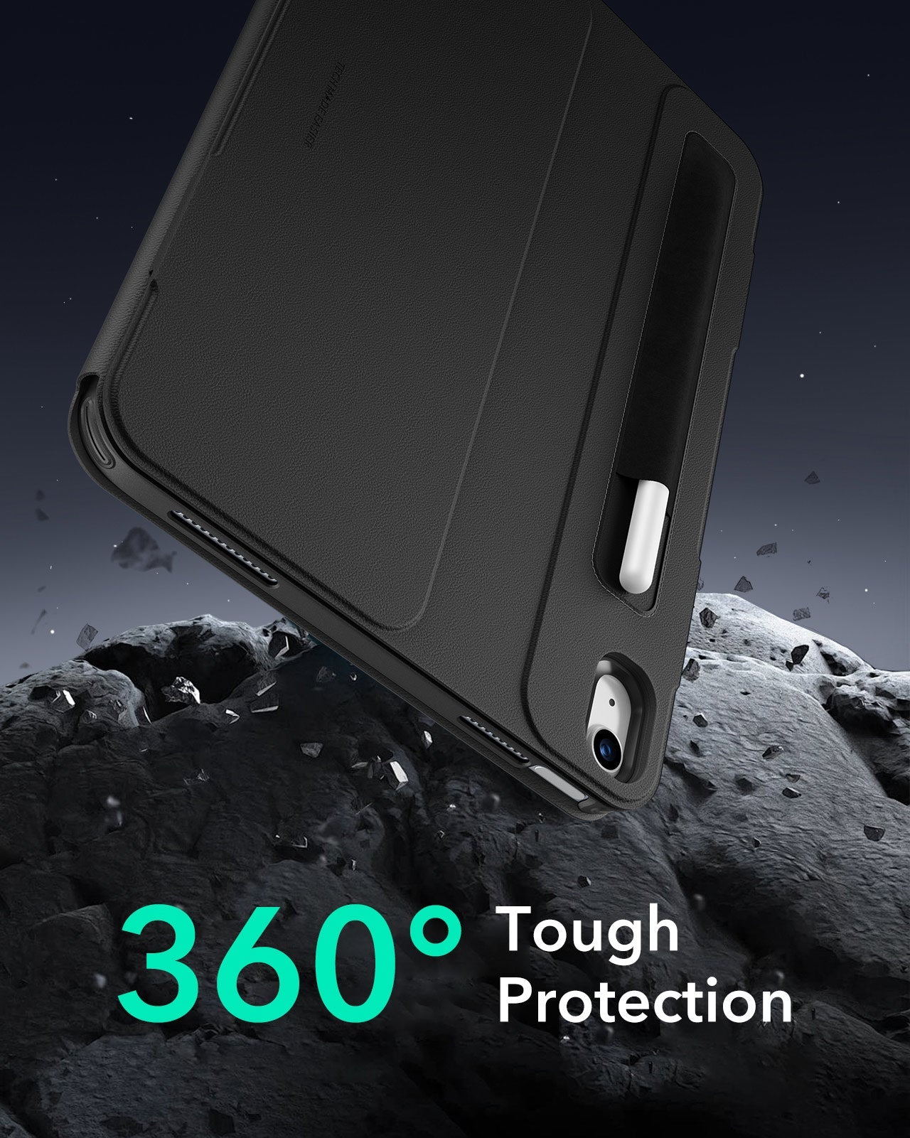 Black Top Shift Magnetic Cover Case for iPad 11th Generation(A16