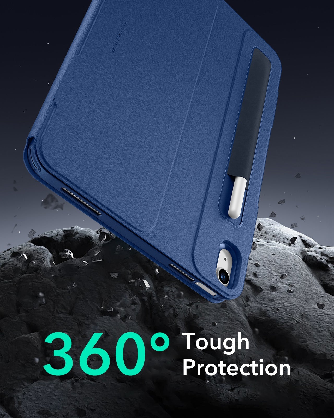 Navy Blue Top Shift Magnetic Cover Case for iPad 11th Generation