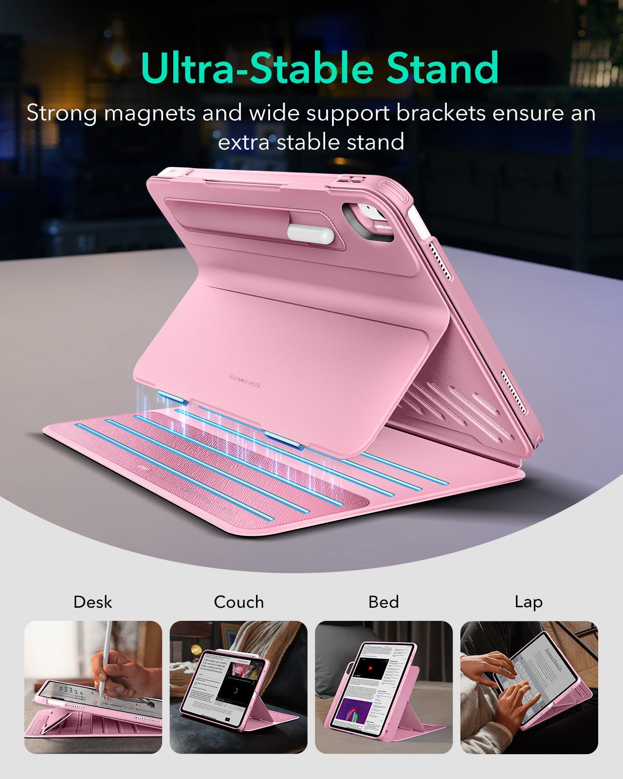 iPad 11" (A16, 2025) Shift Magnetic Case - Pink ESR ESR