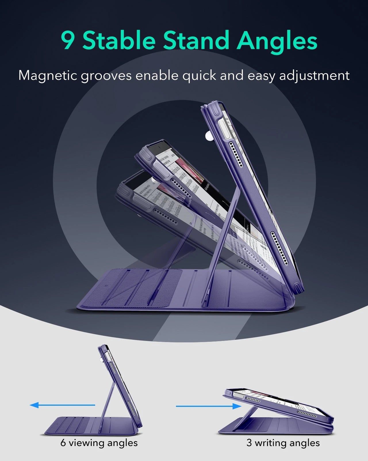 iPad 11" (A16, 2025) Shift Magnetic Case - Purple ESR ESR