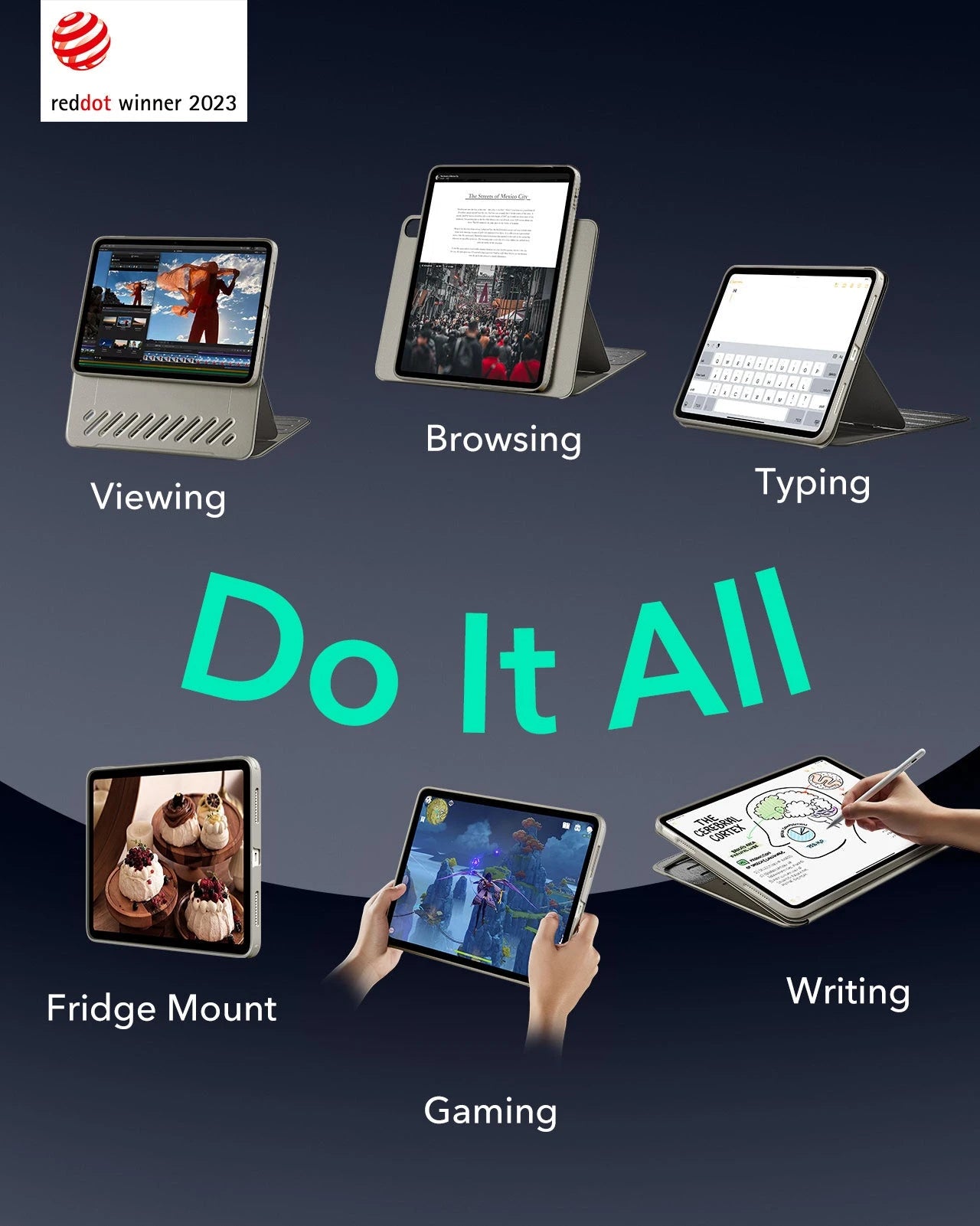 iPad 11" (A16, 2025) Shift Magnetic Case - Titanium ESR ESR