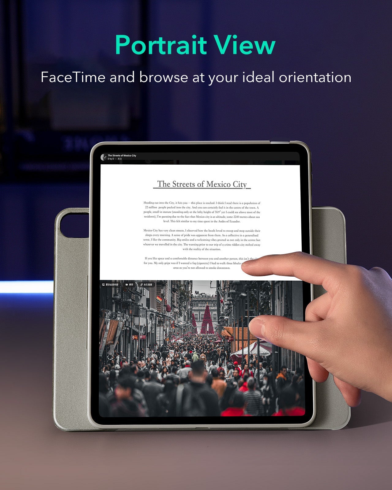 iPad 11" (A16, 2025) Shift Magnetic Case - Titanium ESR ESR