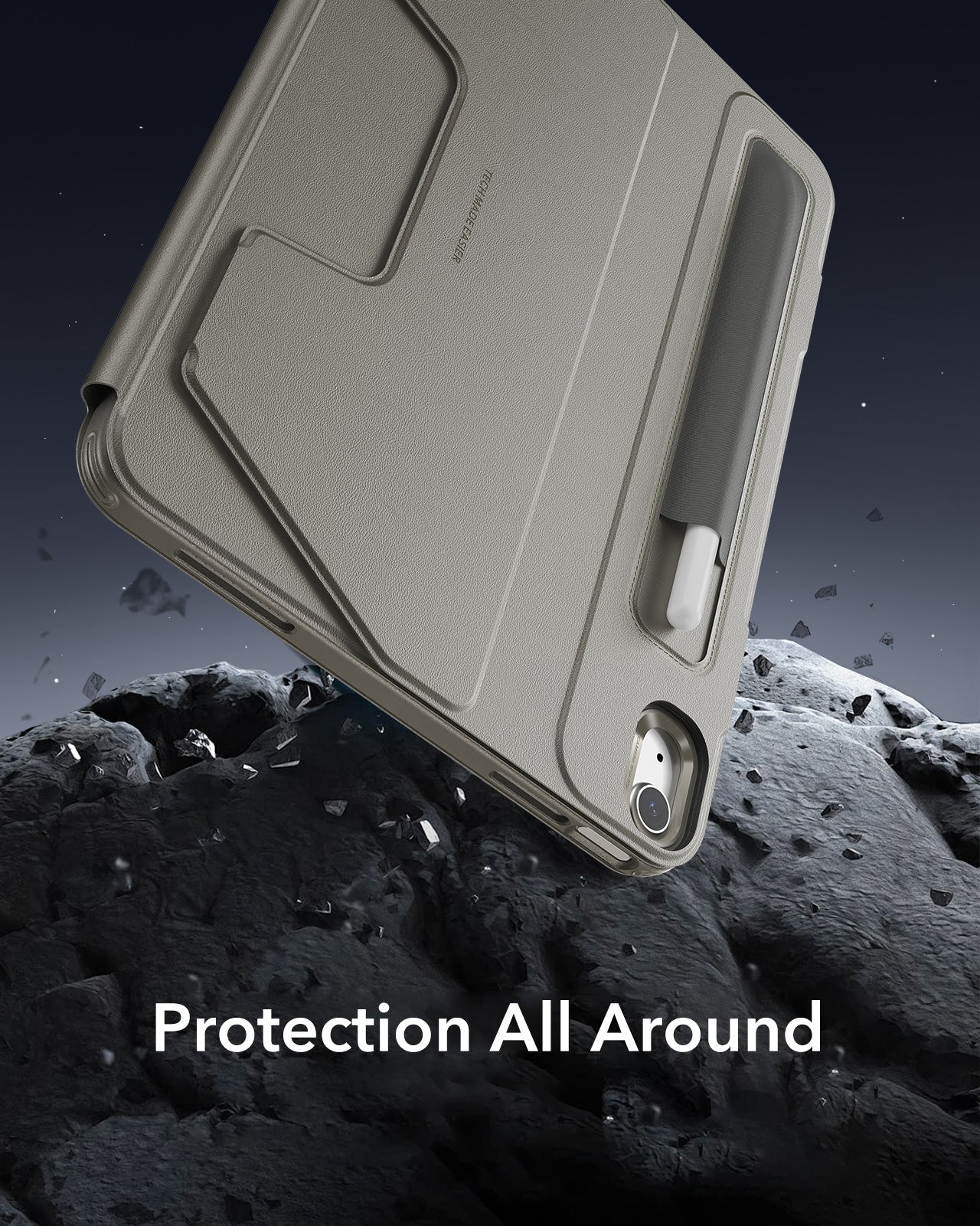 Titanium Magnetic iPad A16 Case & 5x Stronger Paper-Feel Guard