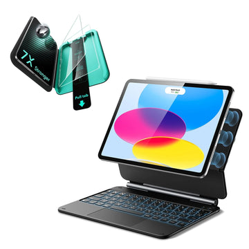 iPad 11" (A18) 2026 Bundle Rebound Magnetic Keyboard Case & Screen Protectors - UK Layout-Black ESR ESR