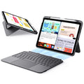 gray ipad 12th gen flex keyboard case with Larger Trackpad for easy typing mode