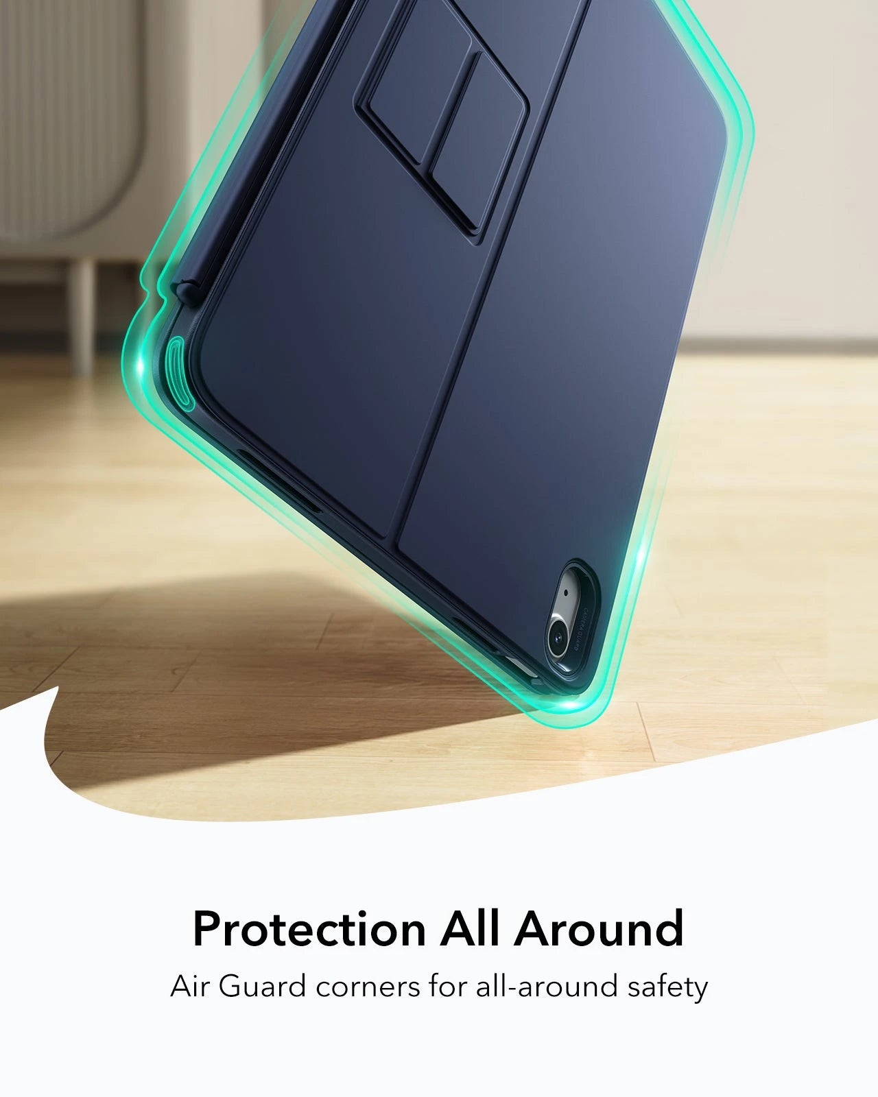 iPad Blue 11 (A18) 2026 Flex Keyboard Case with Detachable-protection all around