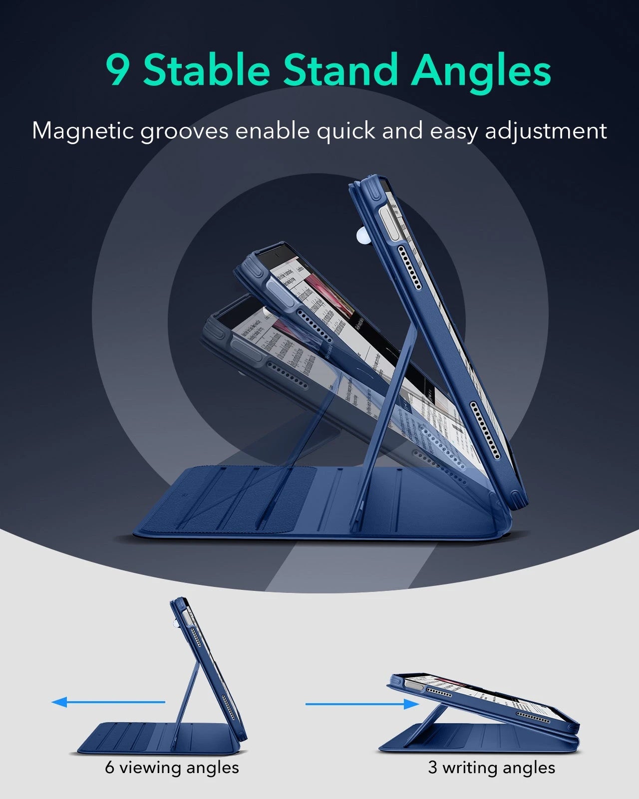 iPad 11" (A18) 2026 Shift Magnetic Case - Navy Blue ESR ESR