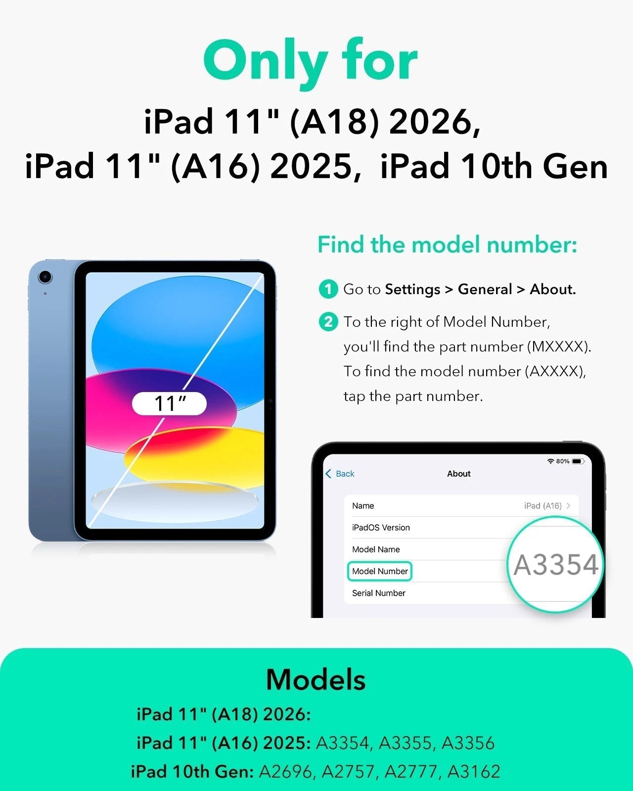 iPad 11" (A18) 2026 UltraFit Classic Paper-Feel Screen Protector – 2 Pack ESR ESR