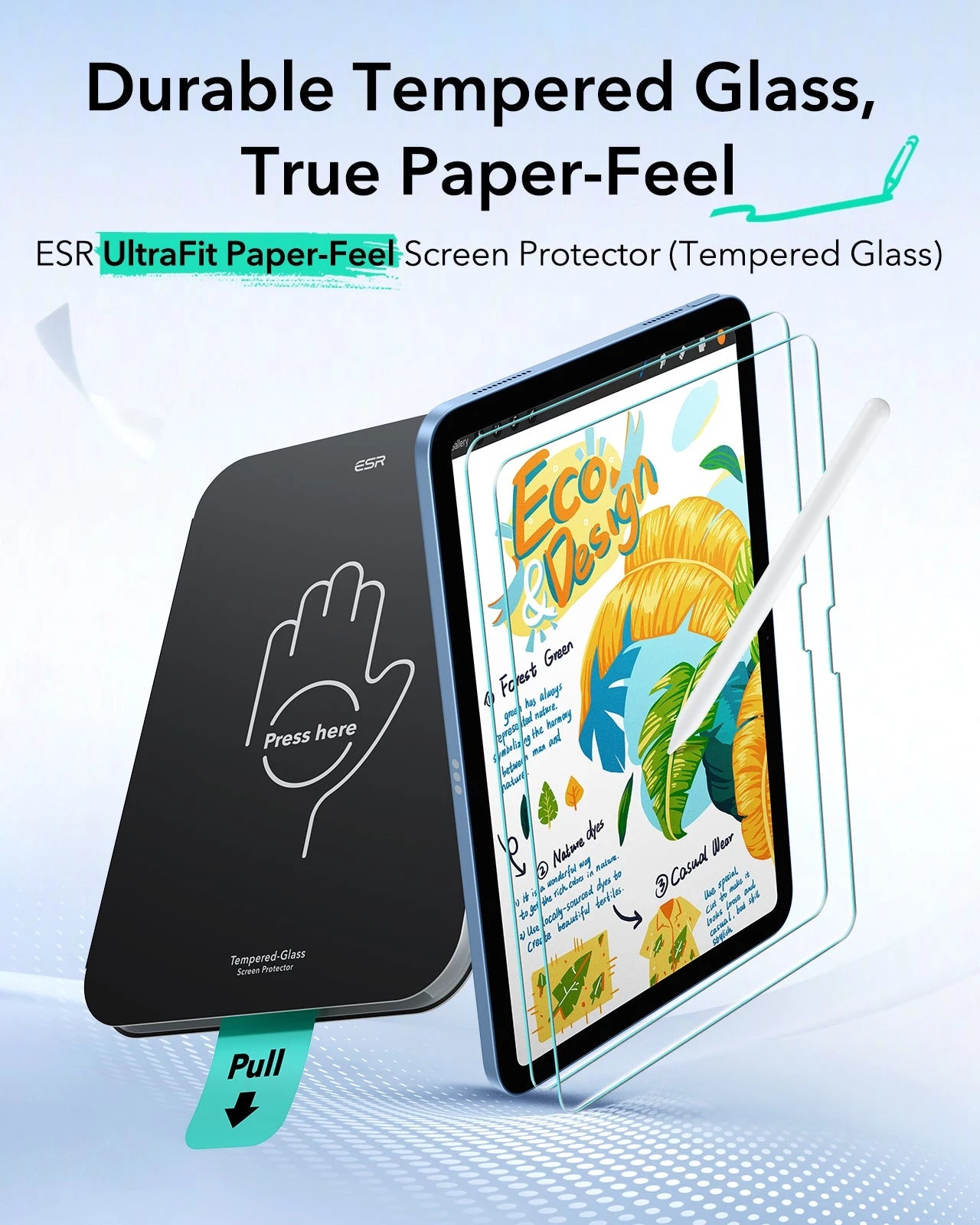 iPad 11" (A18) 2026 UltraFit Classic Paper-Feel Screen Protector – 2 Pack ESR ESR