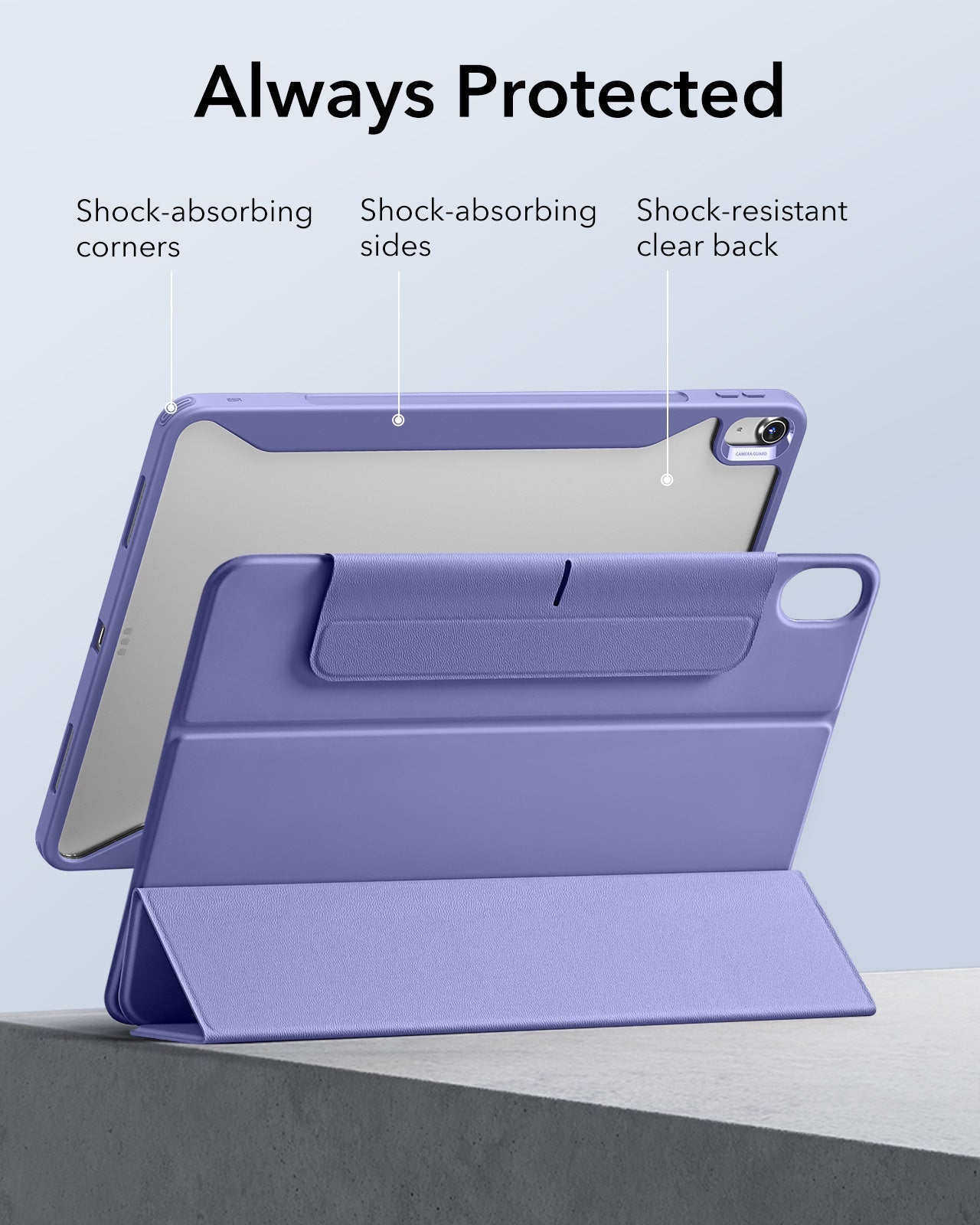 iPad Air 11" (2025) Rebound Hybrid Case 360 - Purple ESR ESR